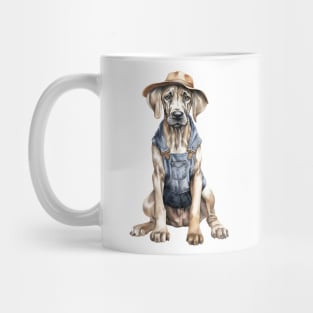 Farmer Great Dane Dog Mug